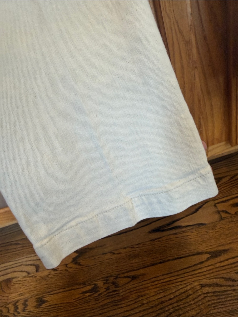 705 MOTHER The Hustler Patch Pocket Flood Jeans Act Natural White Size 28 NWT - Picture 13 of 13